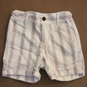 Janie and Jack White Shorts with Red and Blue Stripes Size 4T